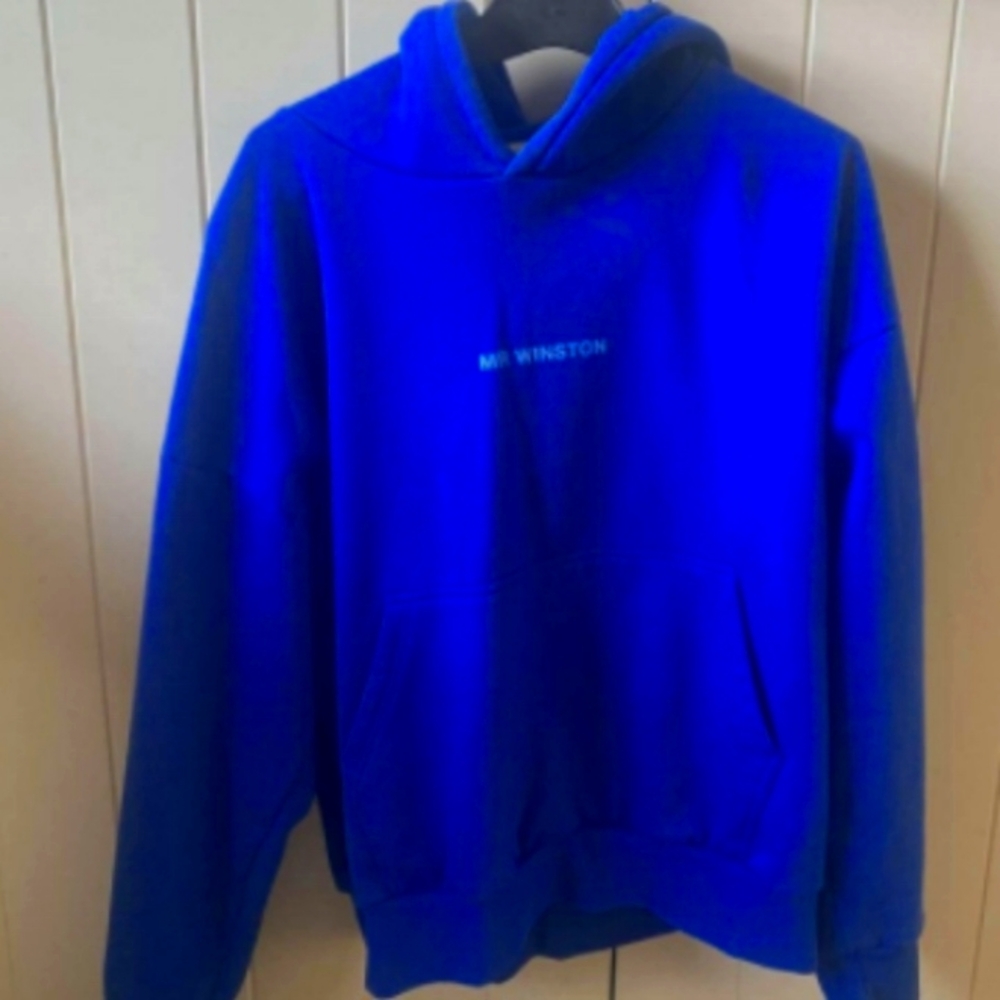 Mr Winston Women's Blue Hoodie